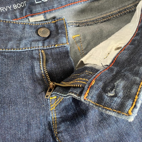 Ann Taylor LOFT Woman's Curvy Boot Dark Wash Jeans Sz 0 - Picture 6 of 7